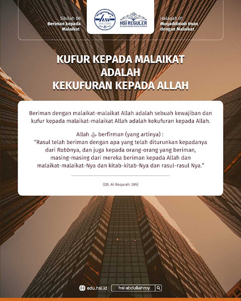 Halaqah 01 ~ Muqaddimah Beriman Kepada Para Malaikat