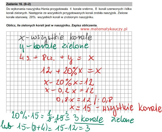 Rozwiązania KROK PO KROKU i odpowiedzi do EGZAMIN ÓSMOKLASISTY z 25 maja 2022 roku.