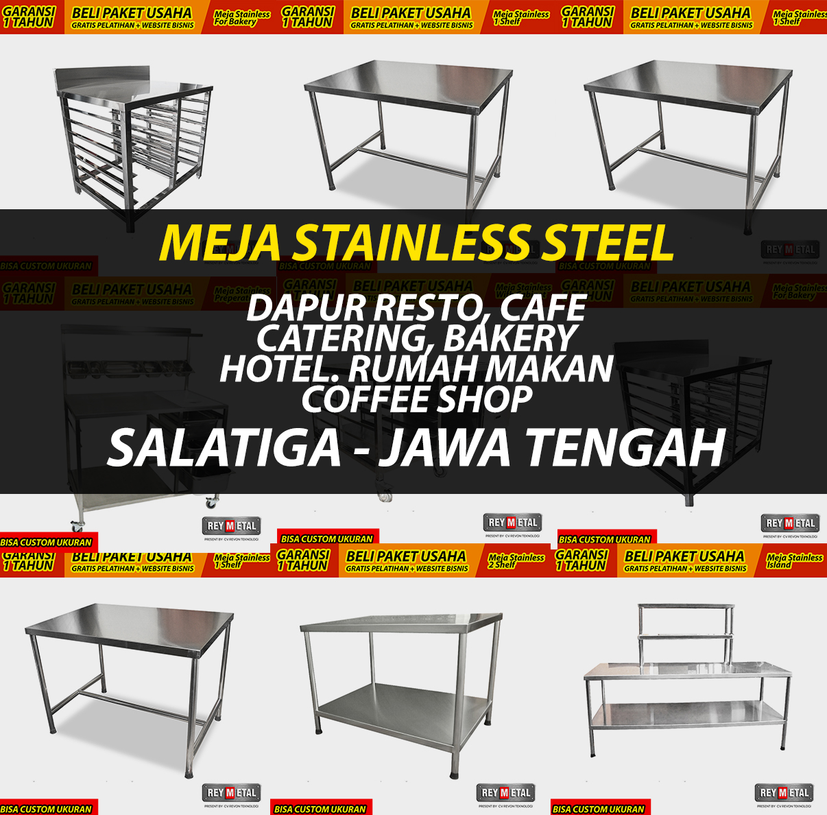 Jual Meja  Stainless  Steel  di  Salatiga Jawa Tengah 