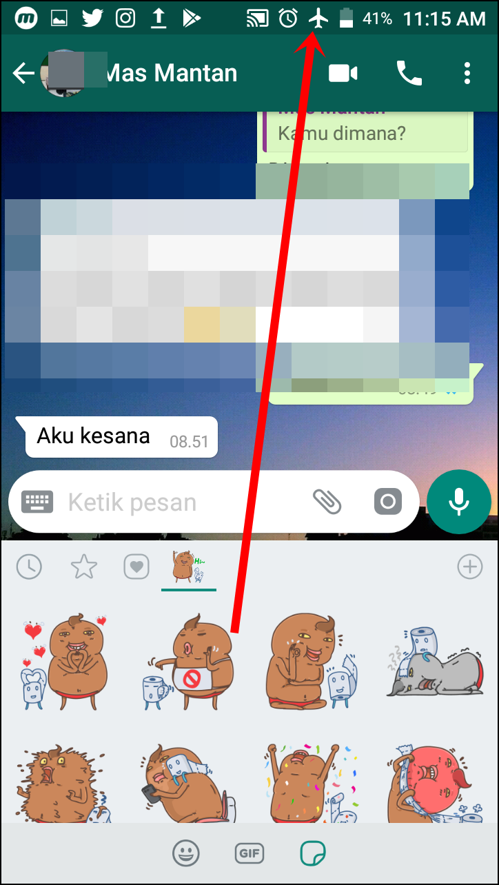 Cara Menghapus Stiker  Whatsapp  Tanpa Koneksi Internet