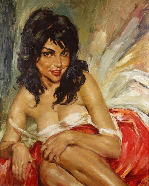 Charles Roka 1912-1999 | Hungarian Painter | Vintage Portraits