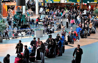 line at an airport