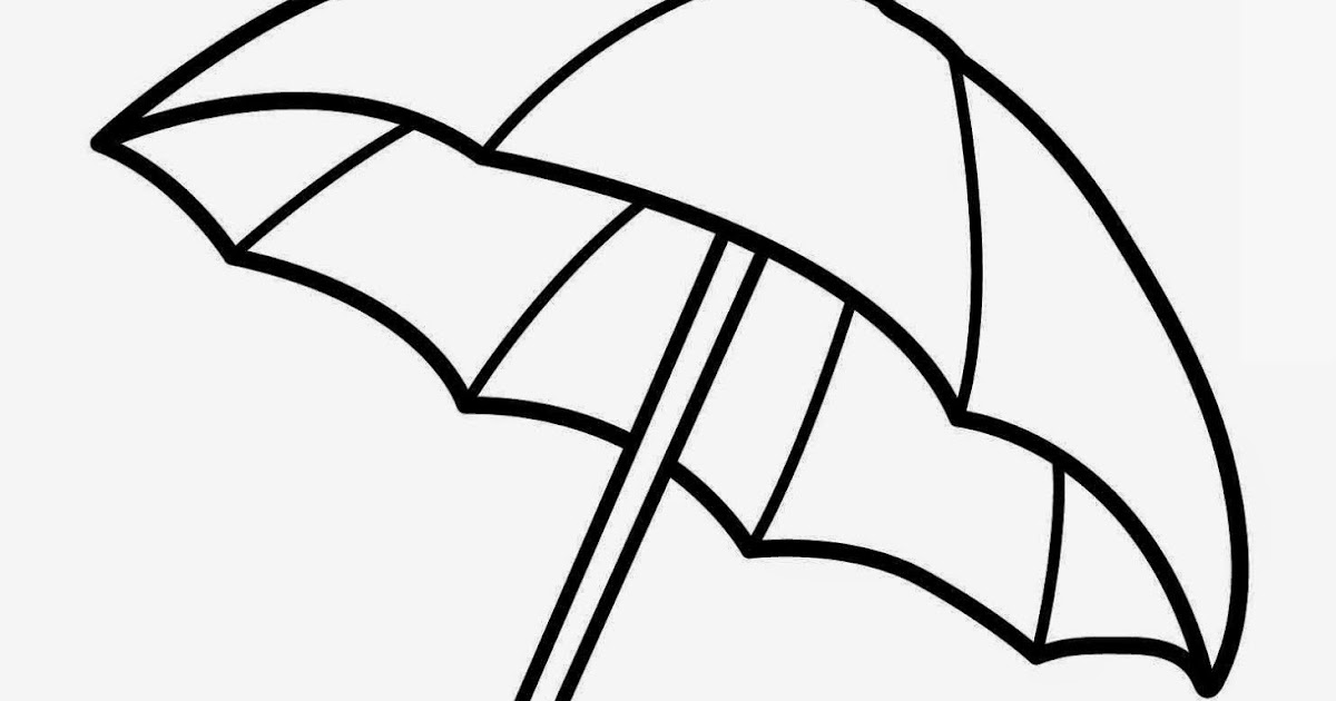 Download Free Printable Umbrella Coloring Pages