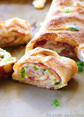 #Recipe : Ham and Swiss Stromboli