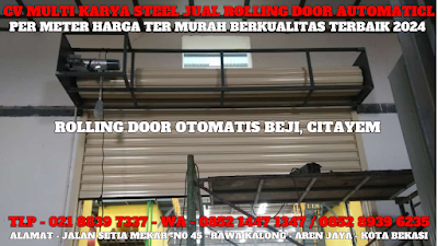 GAMBAR, ROLLING DOOR AUTOMATIC, BEJI, HARGA ROLLING DOOR OTOMATIS PER METER TERBARU 2024