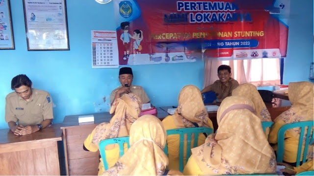 Kegiatan mini lokakarya TPPS tingkat Kecamatan Gondang di Ruang Rapat Kantor Korwil PPKB Kecamatan Gondang, Selasa 28 Maret 2023