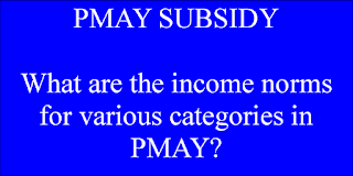 What are the income norms for various categories in PMAY