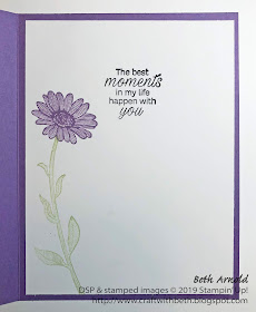 Craft with Beth: Stampin' Up! card friendship Gingham Gala DSP Designer Series Paper Around the Corner stamp set Daisy Lane stamp set Stitched Shapes Framelits Dies