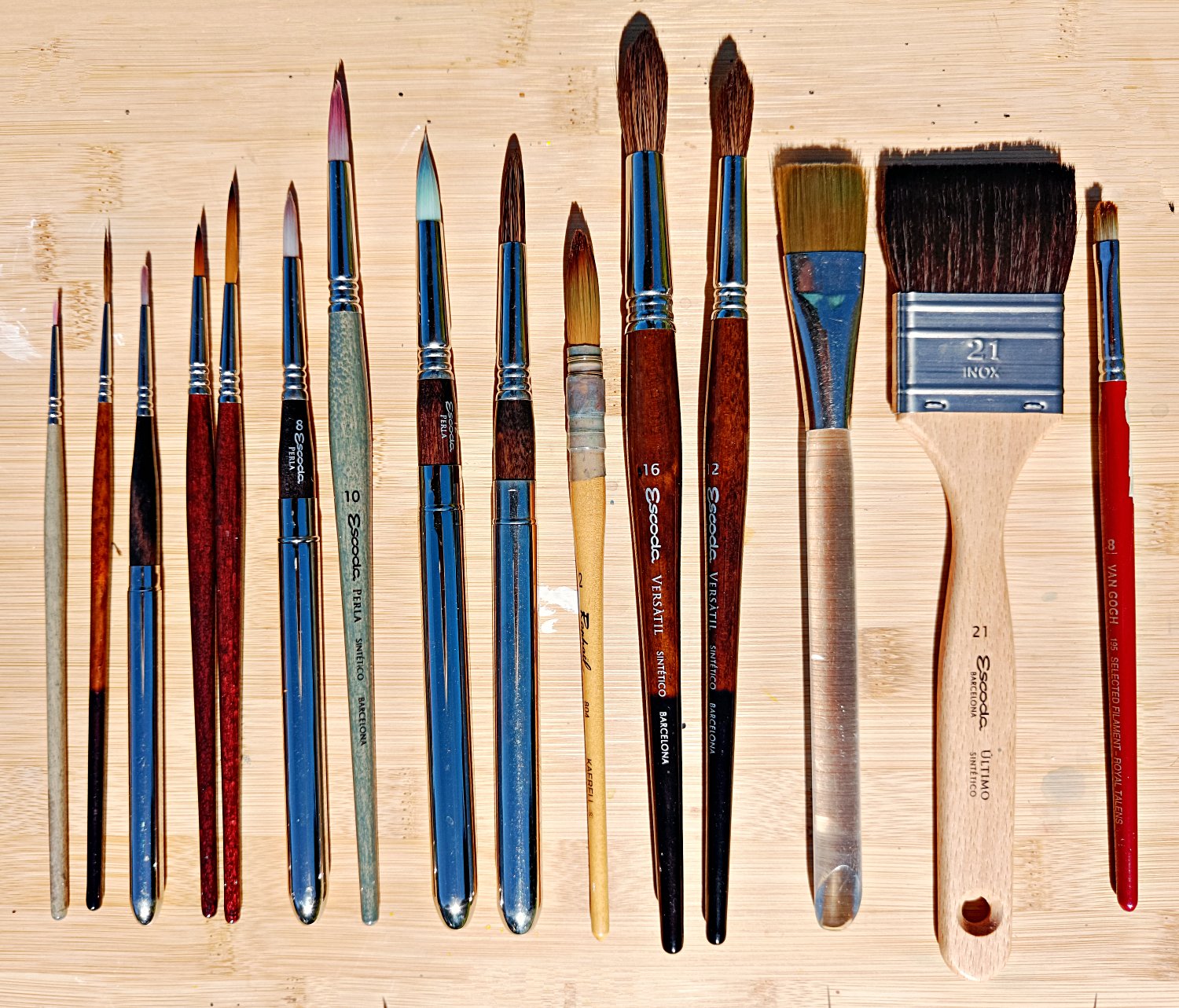 Versatil Travel Brushes by Escoda - High quality artists paint