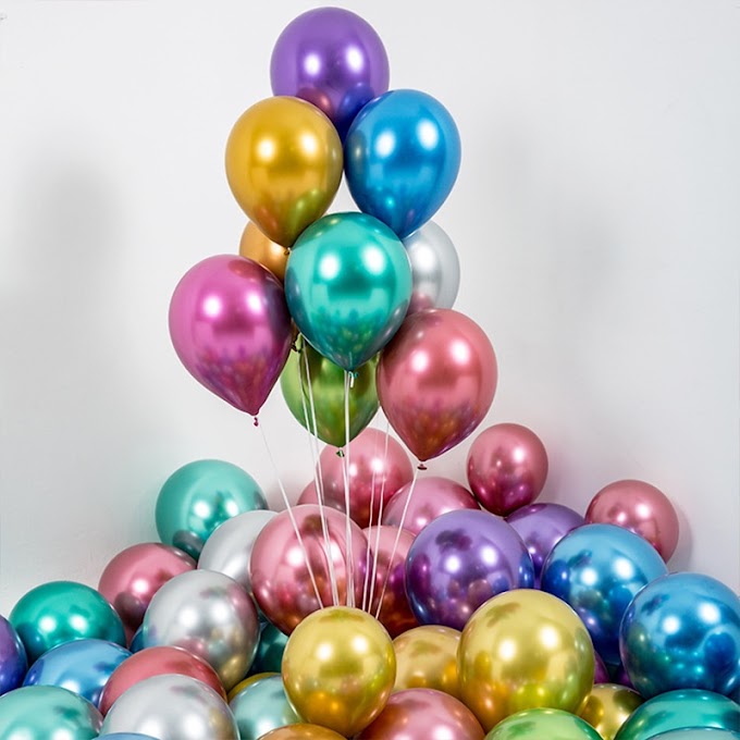 [ party_365 ] Set 50 quả bóng bay chrome siêu nhũ 10 inch , 5 inch đủ màu sắc