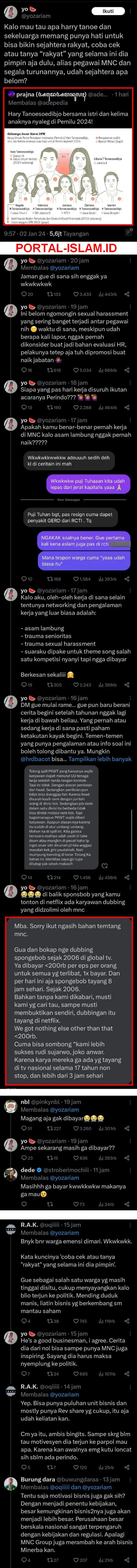 yozariam salah satu eks karyawan MNC Hary Tanoe mengungkap fakta ini VIRAL... Kalo mau tau apa Hary Tanoe dan sekeluarga memang punya hati untuk bisa bikin sejahtera rakyat, coba cek karyawan MNC... OHHH TERNYATA