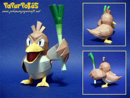 Pokemon Farfetchd Papercraft