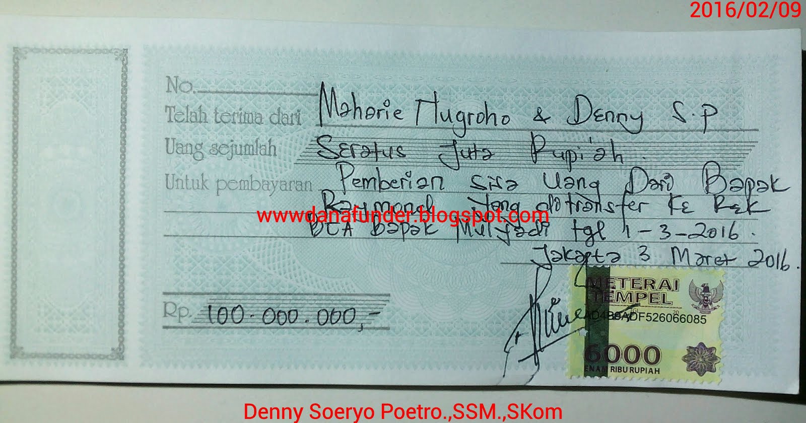 SEDIA DANA FUNDER / BRIDGING / TALANGAN AREA NASIONAL