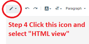 Change Blogger to HTML View