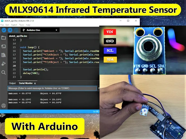 How to Interface the MLX90614 Infrared Temperature Sensor with Arduino