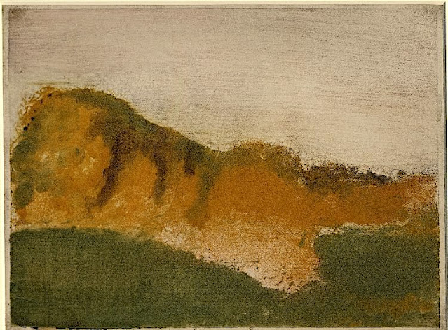 EDGARD DEGAS  (1834 -1917) Le Cap Hornu (35 m) France (Somme)  In "Le Cap Hornu près St. Valery-sur-Somme", ca. 1890-93, Monotype