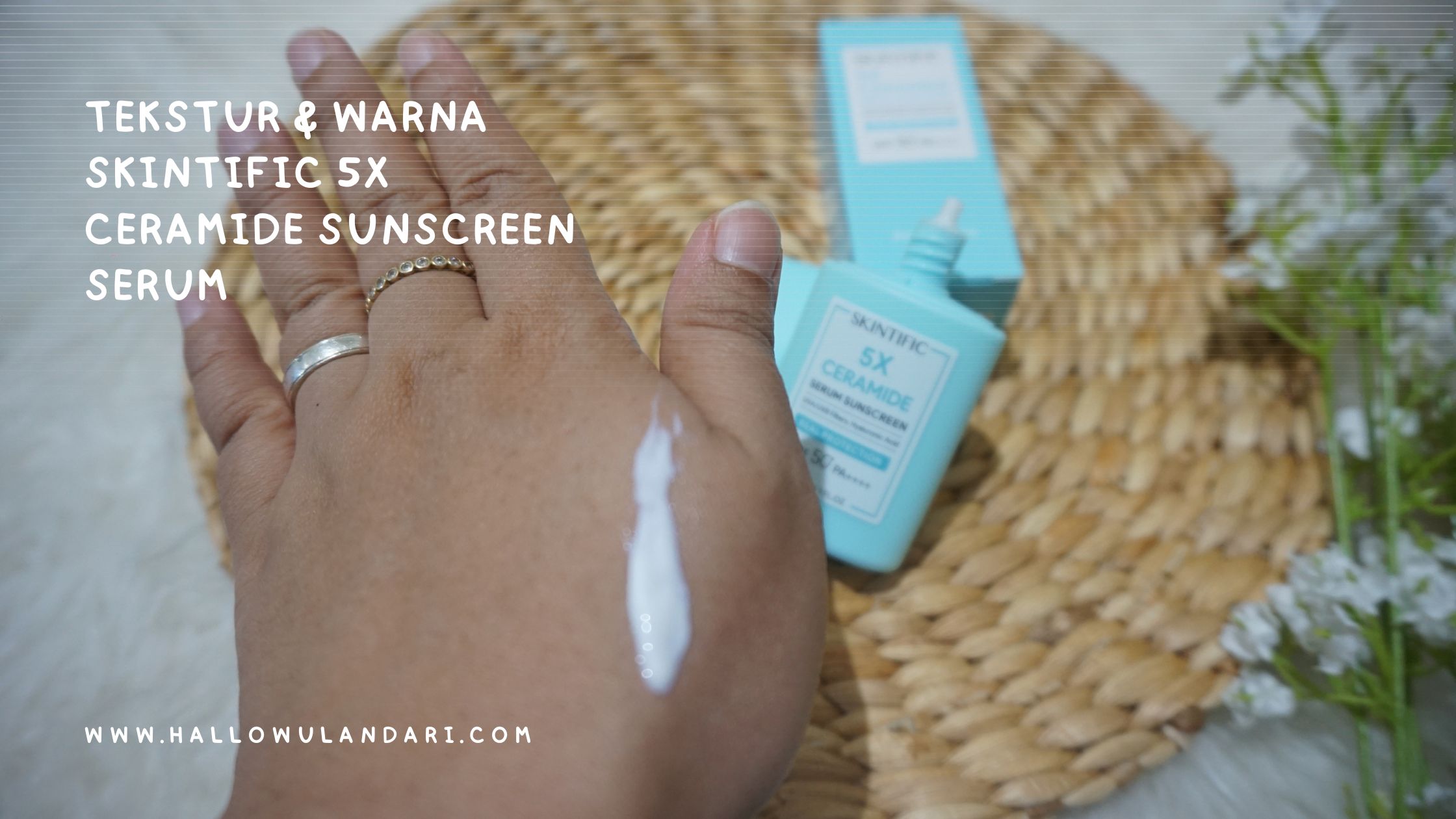 Tekstur & Warna Skintific Ceramide Serum Sunscreen