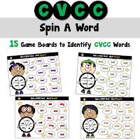  CVCC Spin a Word Games