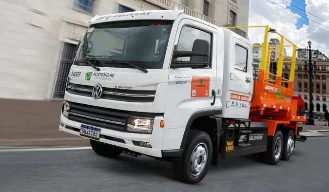 Caminhões VW e-Delivery serão empregados na limpeza pública de São Paulo