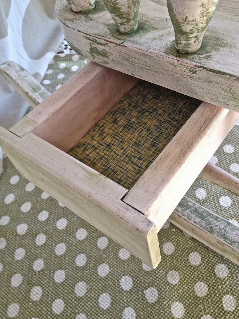 child's antique rocking chair drawer