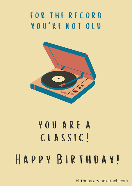 Happy Birthday, Record, old,