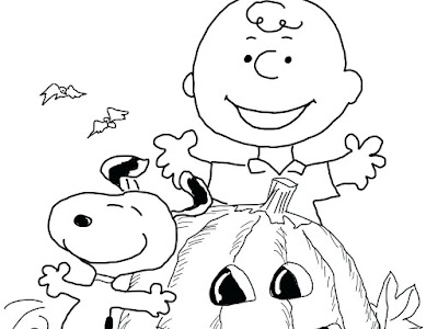 Charlie Brown Halloween Coloring Pages 11