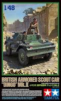 Tamiya 1/48 BRITISH ARMORED SCOUT CAR 'DINGO' Mk.II (32581) English Color Guide & Paint Conversion Chart　
