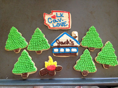 Cabin Themed Sugar Cookies