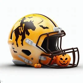 Wyoming Cowboys Halloween Concept Helmets