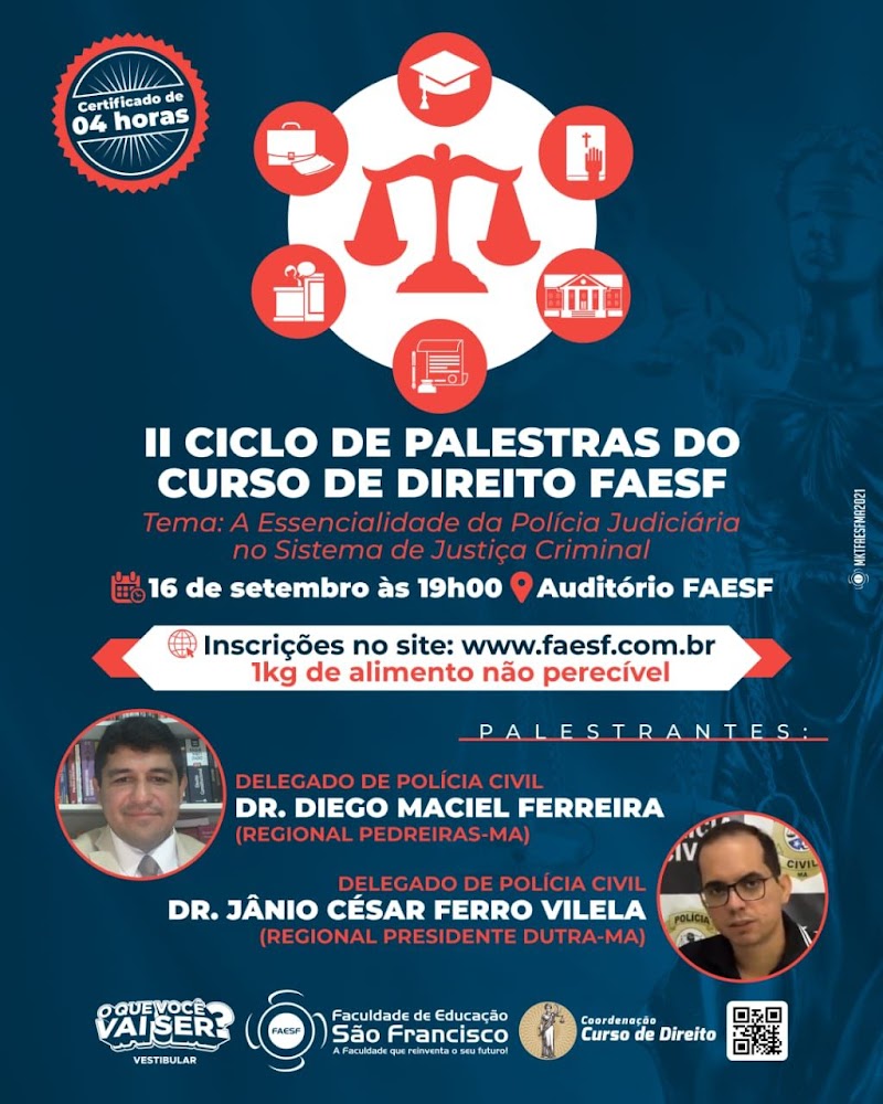 FAESF realizará segundo ciclo de palestras em Pedreiras-MA