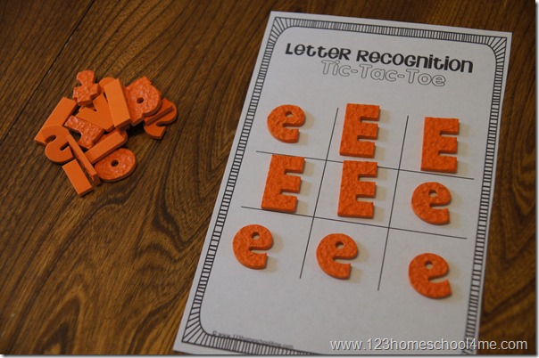 upper lower case letter recognition alphabet game for preschool, kindergarten, 1st grade