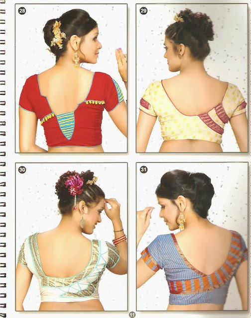 Latest Blouse Back Neck Designs Picture