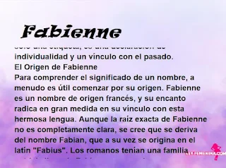 significado del nombre Fabienne