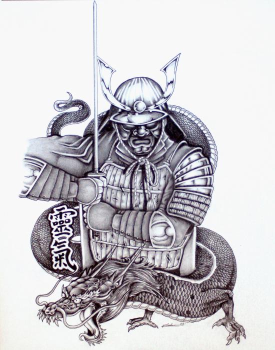 Japanese Samurai Warrior Tattoo Designs