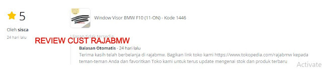 Review Customer Rajabmw Pembelian Talang Air BMW F10