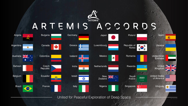 Uruguay is officially a member of the Artemis Accords...as of February 15, 2024.