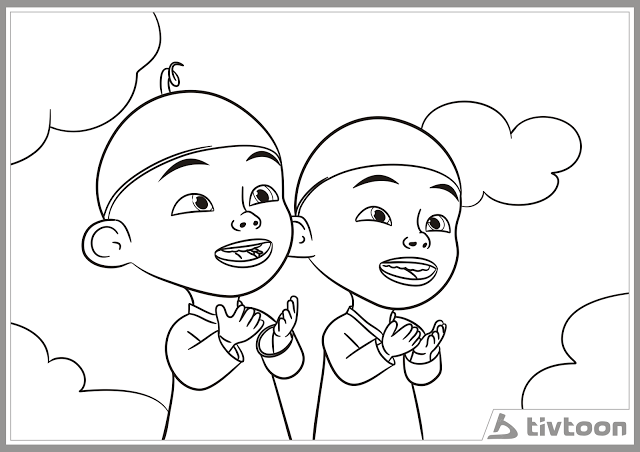 Ayo Mewarnai Upin Ipin  Mewarnai Gambar, Cerita Anak 