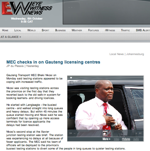 Eyewitness News_ MEC checks in on Gauteng licensing centres.jpg