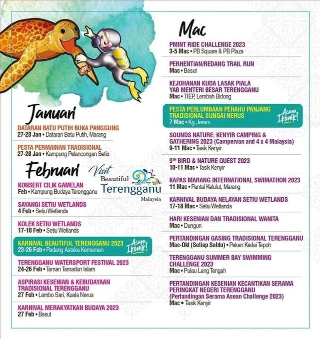 Terengganu Calendar Of Events 2023