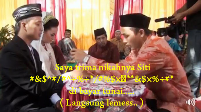 Video Akad Nikah Dengar Saat Lelaki Ucap Mas Kawin 