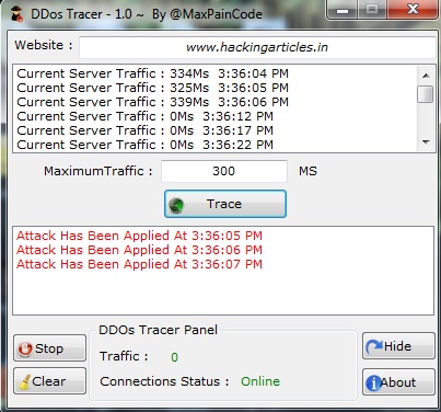 DDos Attack Tracer 