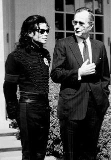 Michael Jackson and George Bush Sr