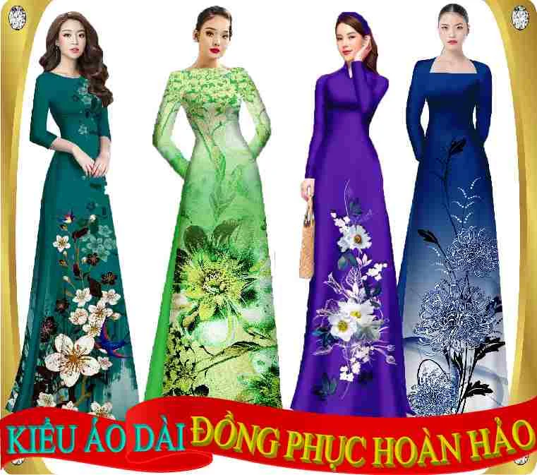 Kiểu áo dài đồng phục đẹp hoàn hảo