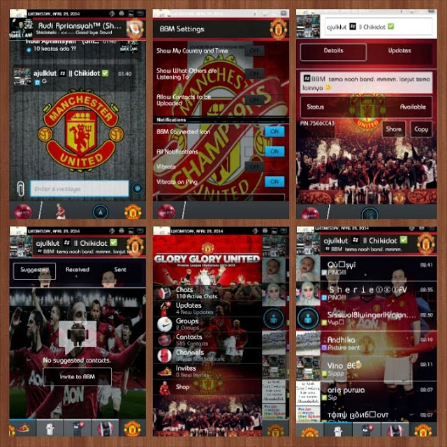 BBM Mod Manchester United Themes