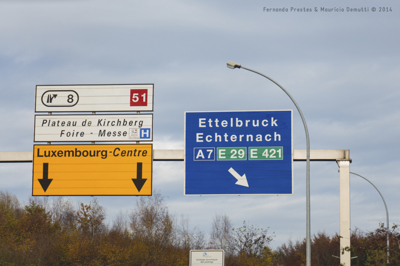 placa de trânsito de Luxemburgo