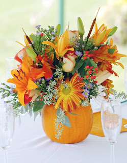 Beautiful Fall Wedding Centerpieces Pumpkin