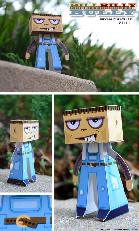 Hillbilly Bully Paper Toy