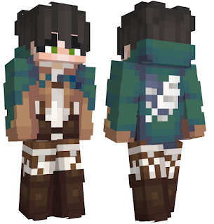 Skin Minecraft Eren Yeager Attack on Titan Shingeki no Kyojin Download