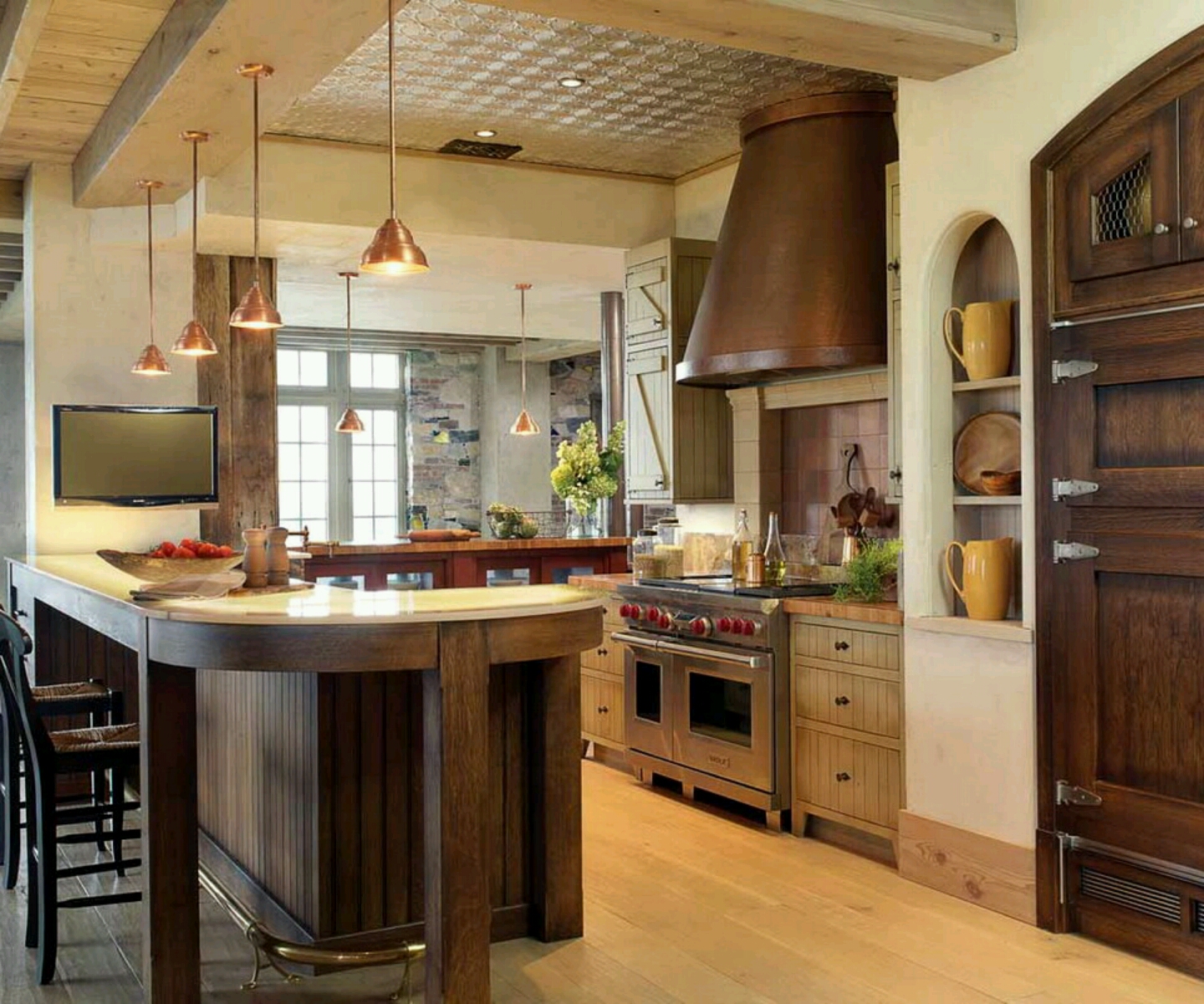 Modern home kitchen cabinet designs ideas.  New home designs