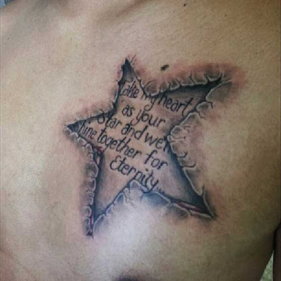 Legend 3D of star tattoo